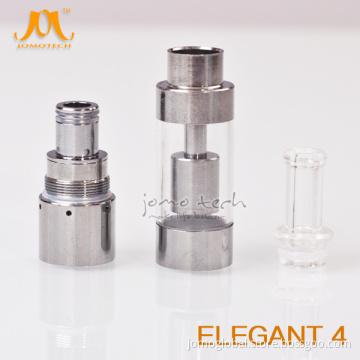 Jomo Elegant 4, Cheap Replaceable Stainless Atomizer Dual Coil Plastic Tank